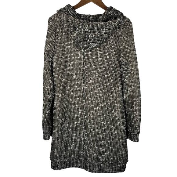 Fabletics Yukon Gray White Hooded Sweater Athletic Athleisure Pickleball Dress M - Picture 5 of 7